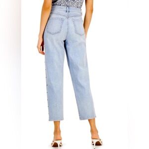 IN.C.DENIM INTERNATIONAL CONCEPTS FASHION BASICS MOM JEAN HIGH RISE